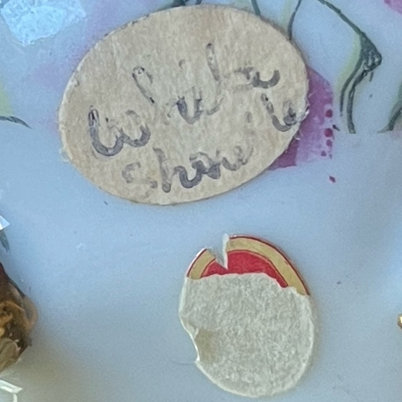 Vintage Lefton Rose Chintz Footed Trinket Box 1239 Jewelry Trinket Box - Picture 11 of 11